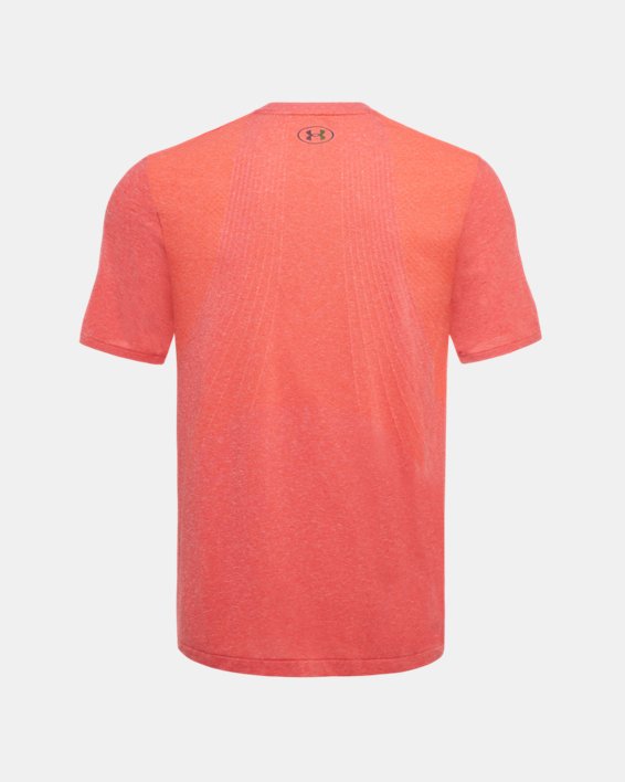 Men's UA RUSH™ Seamless Short Sleeve, Orange, pdpMainDesktop image number 6